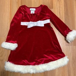 Red Santa glitter dress
